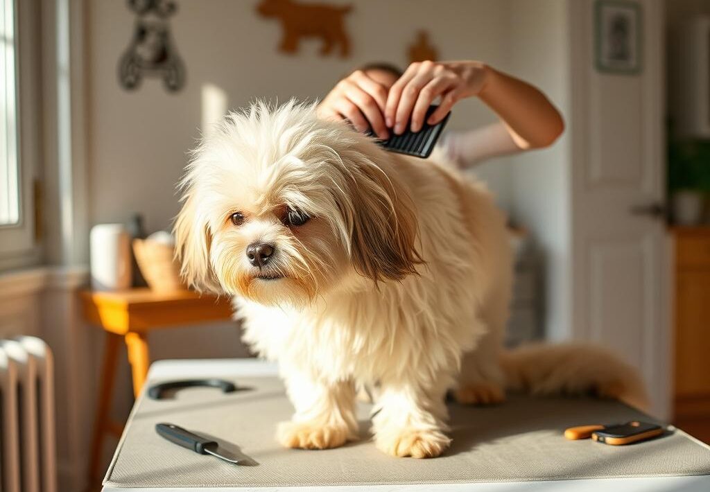 How to groom a dog at home without professional tools