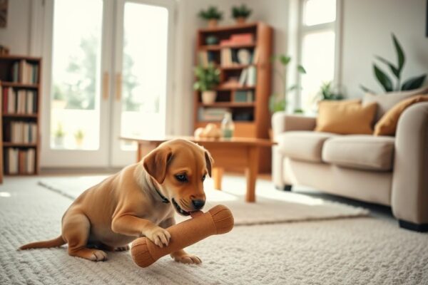 how to train a puppy to stop biting and chewing furniture